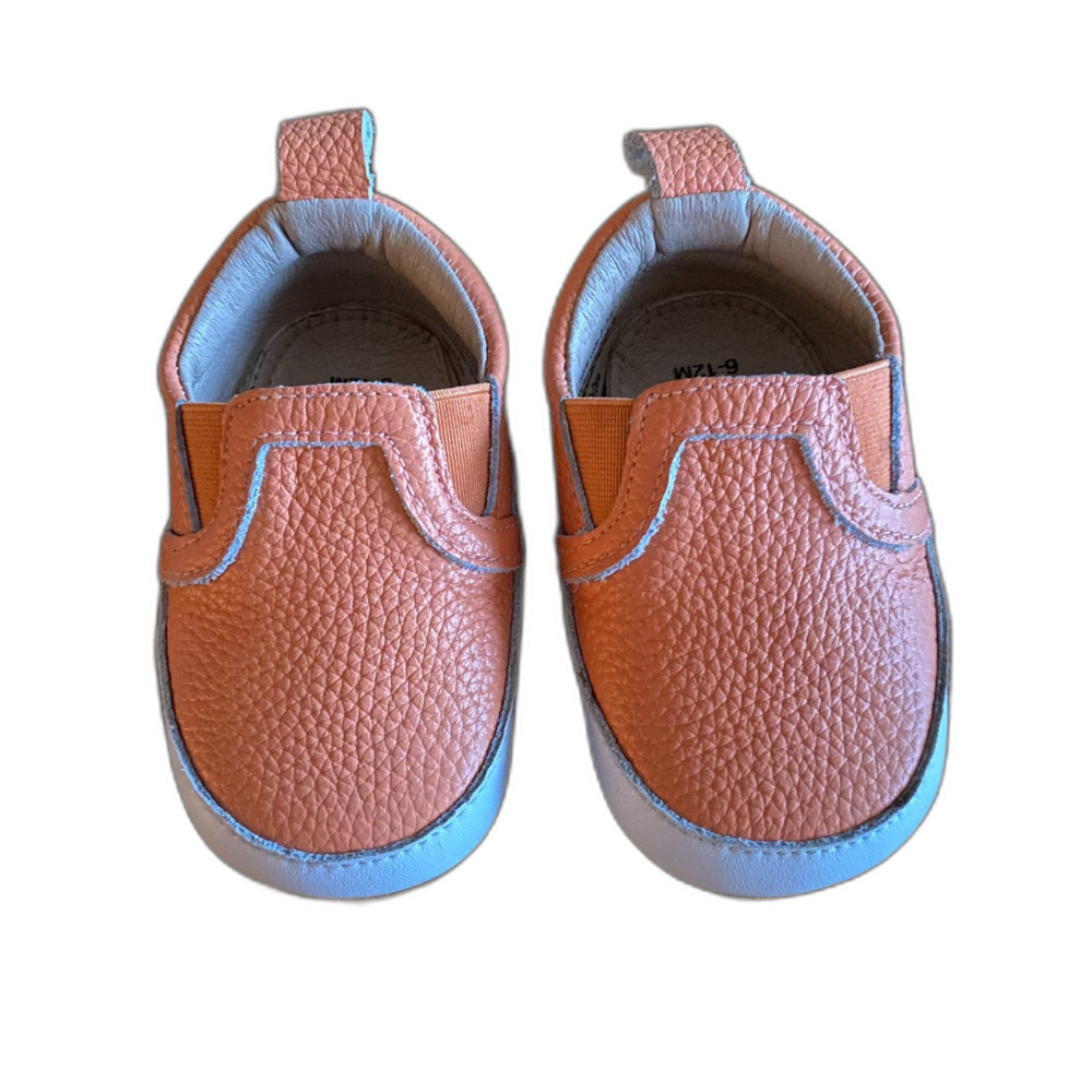 Monkey Feet Orange Slip-On Shoes 6-12 Months
